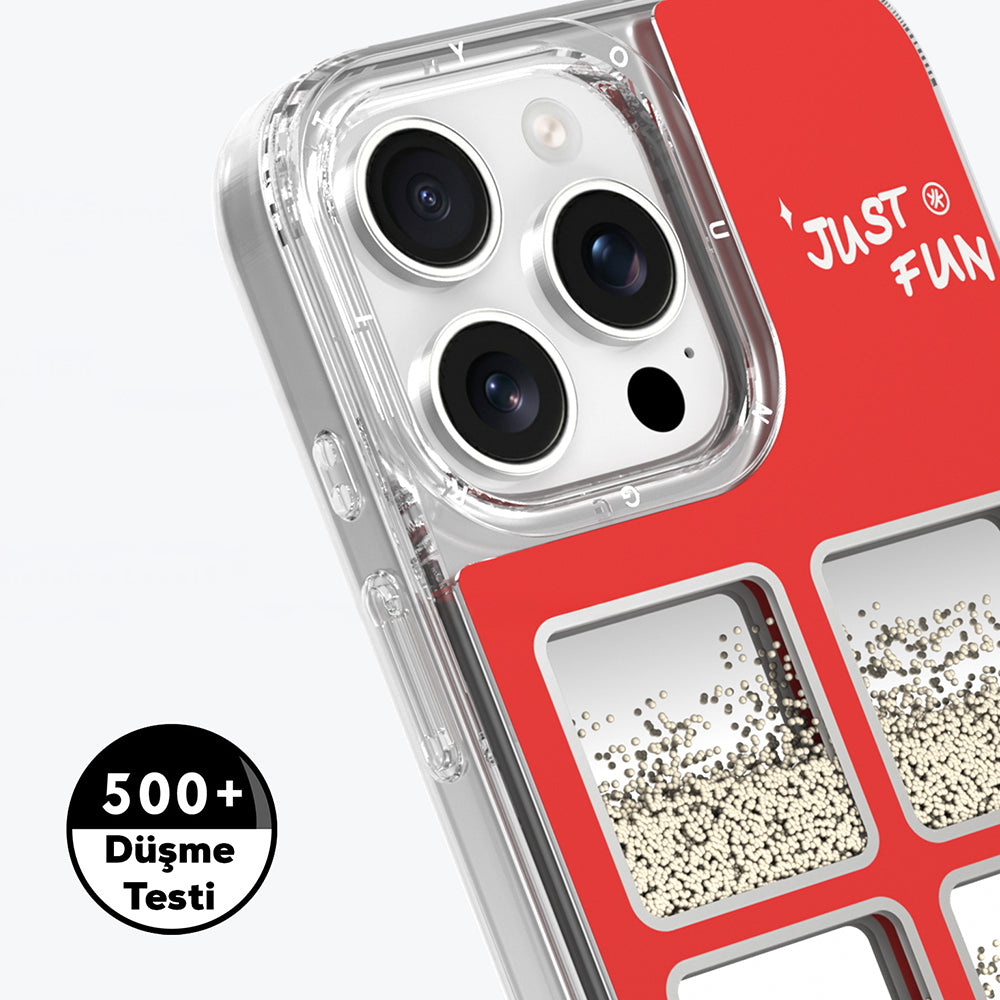 Youngkit Spirit Serisi iPhone 16 Pro Kılıf Aynalı ve Boncuklu Tasarım Telefon Kılıfı Youngkit Spirit Serisi iPhone 16 Pro Kılıf Aynalı ve Boncuklu Tasarım Telefon Kılıfı